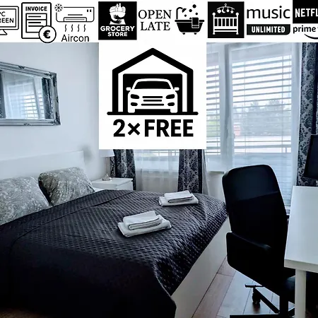 E2 Luxury Oldtown - 2x Parking, Foodstore, Pcscreen, Netflix, Unlimited Music, Crib, Babychair, Fastwifi, Aircon Košice
